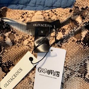 Olivaceous Tops - Snake print onesie Olivaceous Tops - Snake print onesie